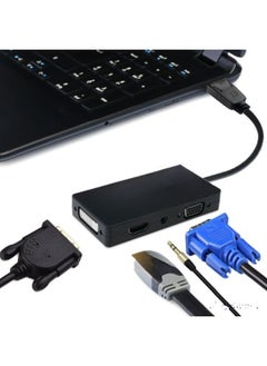 Generic 4-in-1 DisplayPort to HDMI/DVI/VGA Adapter Cable with Micro USB Audio Output, Supports Triple Display Simultaneously  - Image 3