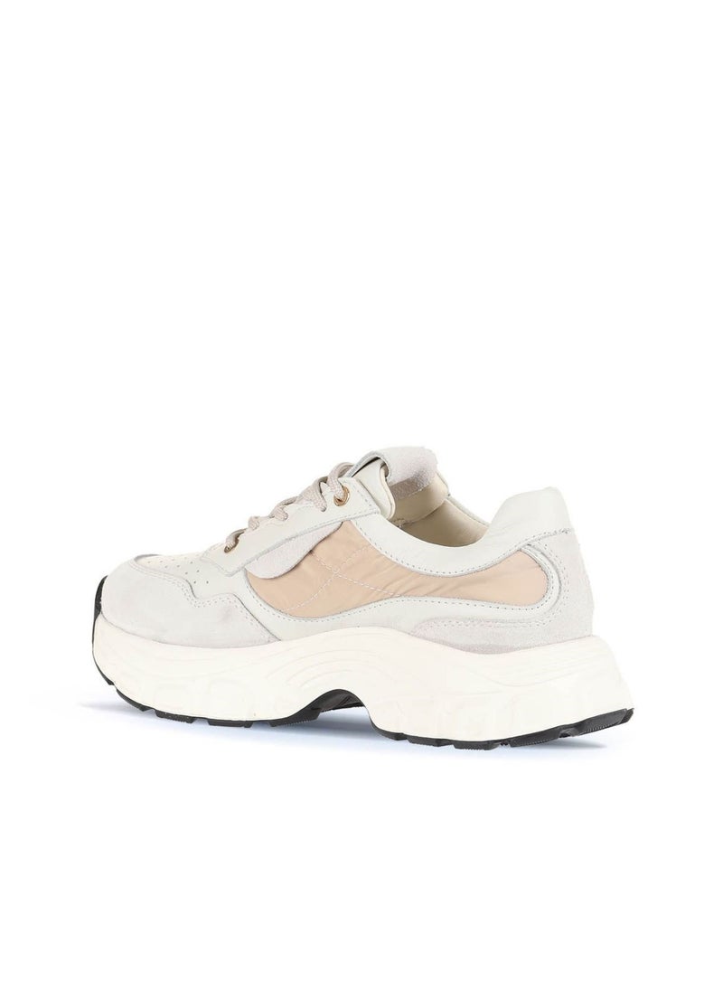 BUENO Women's Chunky Sole Sneakers – Stylish Lace-Up Trainers with Suede and Mesh Panels for Sporty Casual Wear - Image 4