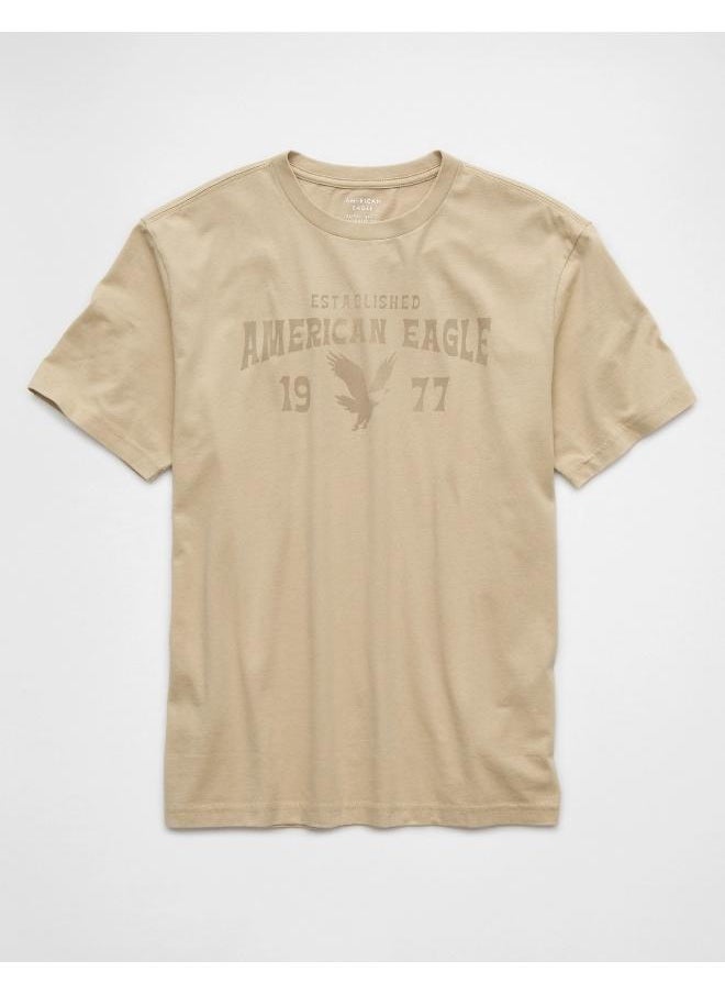 American Eagle Graphic Logo Crew Neck T-Shirt  - Image 3