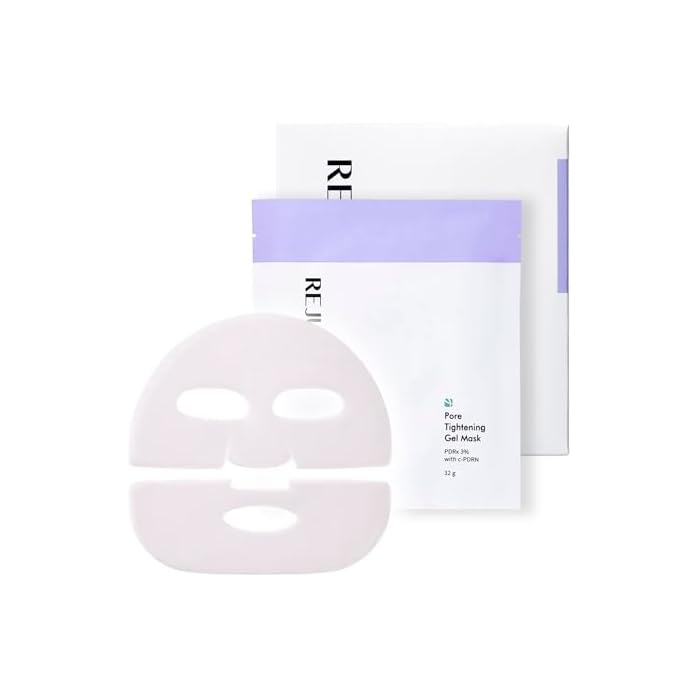REJURAN® Pore Tightening Gel Mask with DOT™ c-PDRN® – Korean Hydrogel Face Mask for Pore Care, Elasticity Support & Smoother-Looking Skin, 5 Count