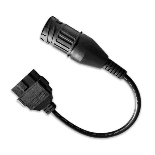 VZG OBD2 Adapter Cable for BMW Motorcycle 10Pin GS-911 Male to 16Pin Male OBDii Diagnostic Connector, Compatible with GS-911 WiFi Scanner Tool for Euro 4 Motorbike of 2017 Model Year and Above - Image 4