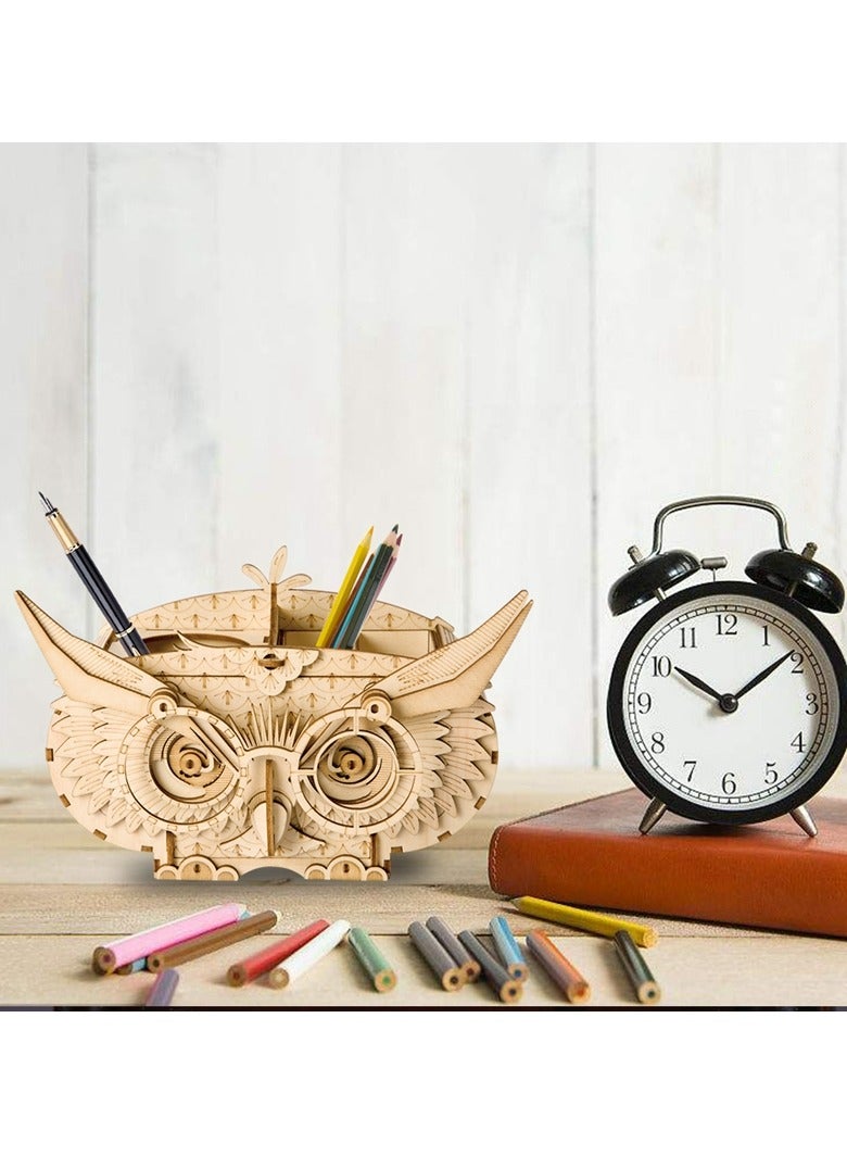 Robotime Rolife Owl Storage Box 3D Wooden Puzzle TG405, 3D Wooden Puzzles for Adults/Teens, Creative Home Decor, Unique Gift for Craft Hobby Adults/Teens - Image 3