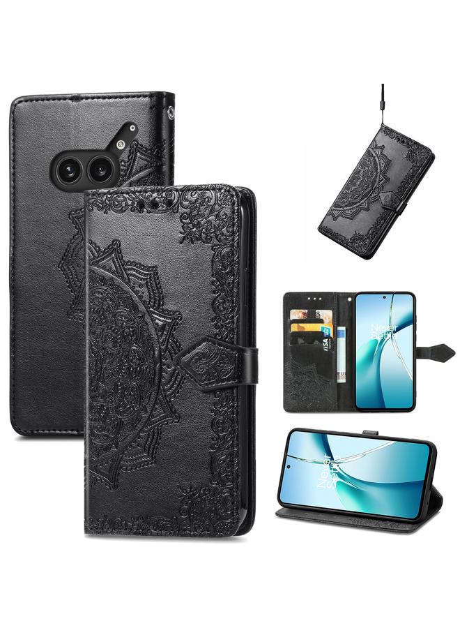 Case For Nothing Phone 2a Plus Mandala Flower Embossed Leather Phone Case