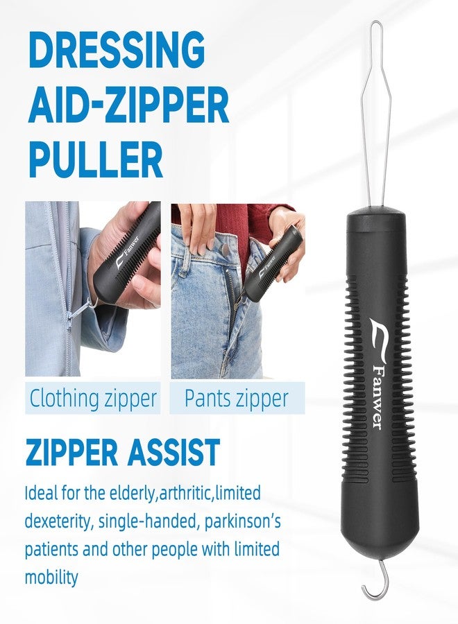 Fanwer Button Hook with Zipper Pull, One Handed Adaptive Equipment Gadgets - Image 3