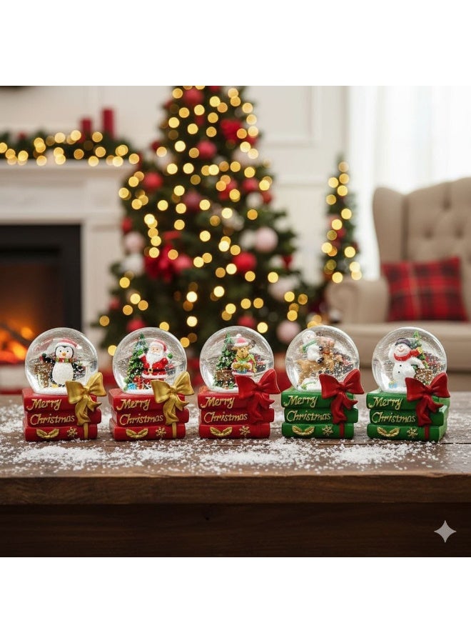 Christmas LED Crystal Santa Claus and Snowman 12cm Small Size Night Light Home Decor - Image 3