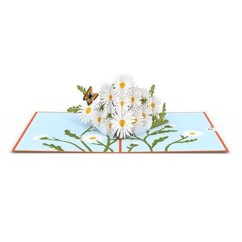 Lovepop Cards - Daisies with Monarch Butterfly, 3D Butterfly Birthday Card, Thank You Card, Blank Envelope Included - Image 4