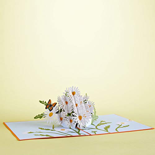 Lovepop Cards - Daisies with Monarch Butterfly, 3D Butterfly Birthday Card, Thank You Card, Blank Envelope Included - Image 5