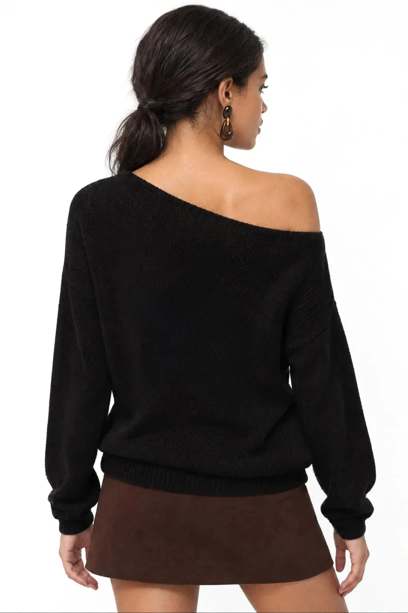 Mixray MIXRAY Women's Boat Neck Sweater