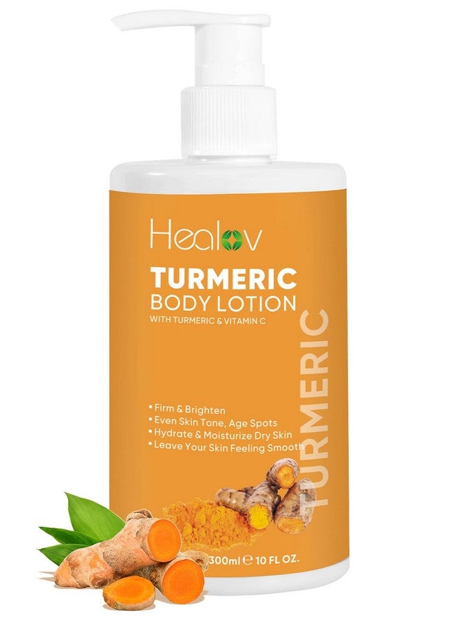 Healov Turmeric Lotion for Spots - Natural Turmeric Skin Brightening Cream for Face & Body - Cleanse Skin, Fight Acne, Even Tone, Clear Scars, Sun Damage, & Discoloration - with Vitamin C - Image 1
