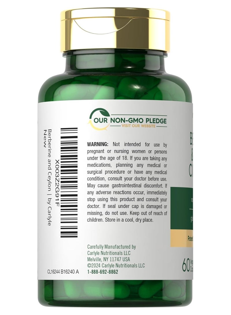 بربارين بالقرفة السيلانية | مركب 2000 مجم | 60 كبسولة | نباتي، غير معدّل وراثيًا، خالي من الغلوتين - Image 3