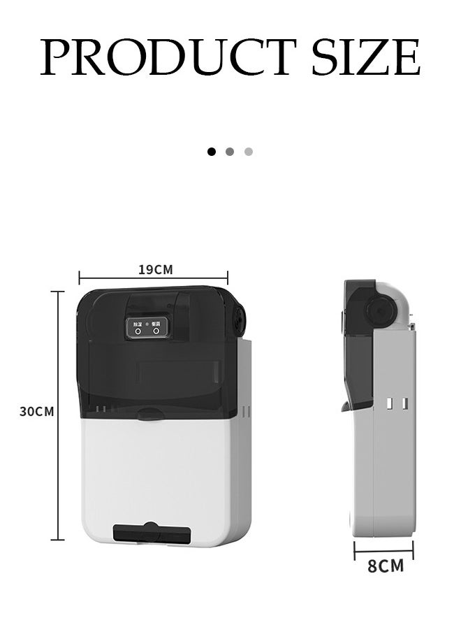 DUNISO Wall mounted chopstick disinfection machine, household multifunctional PP tableware dryer, with three compartments, USB power supply, no need for punching, 19 * 8 * 30cm  - Image 2