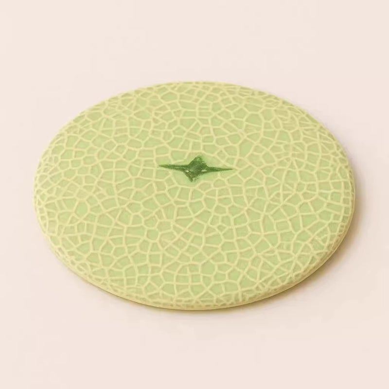 Creative Cute Orange Acrylic Coaster Fruit Heat Insulation Coaster Table Decoration - Image 4