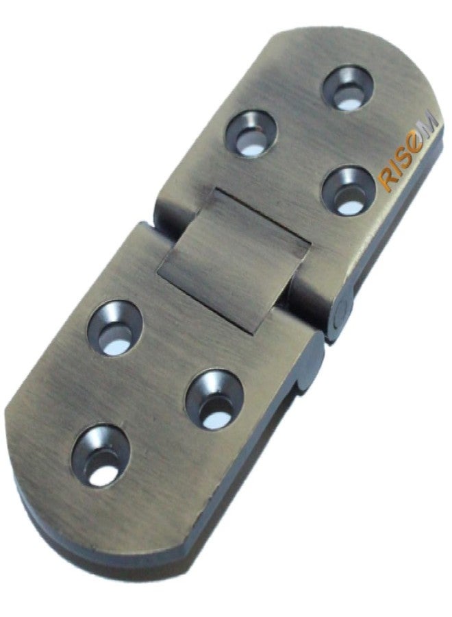 RiseOm Table Folding Flip Top Hinge/180 Degree Lock Made of Solid Brass (AntiqueBrass, Pack of 2) - Image 5