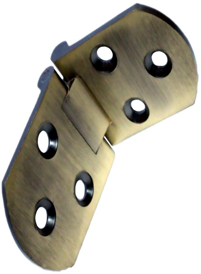 RiseOm Table Folding Flip Top Hinge/180 Degree Lock Made of Solid Brass (AntiqueBrass, Pack of 2) - Image 3