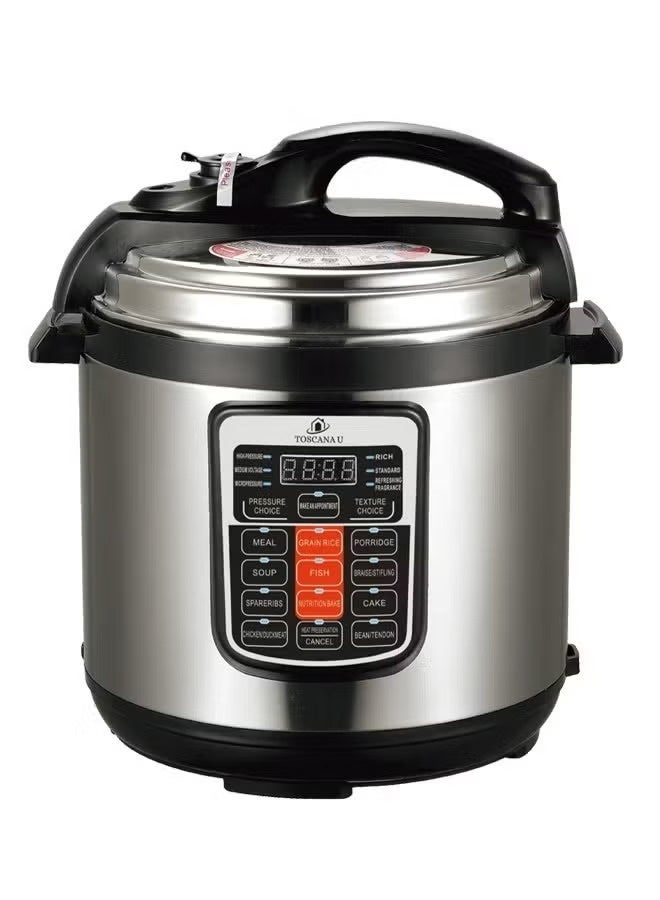 توسكانا يو 2 في 1 مجموعة من قدر ضغط كهربائي 6 لتر و قوة 1000 واط و ماكينة صنع القهوة بقوة 650 واط مع فلتر قابل للفصل - Image 2