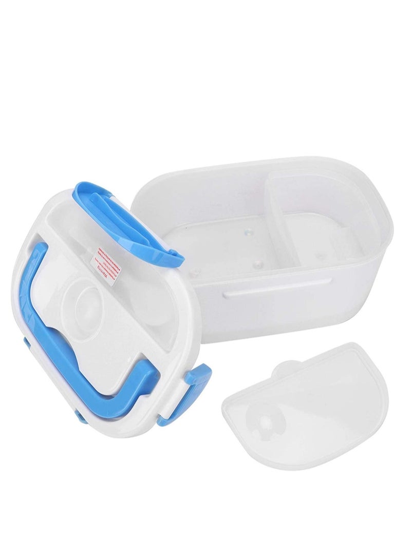 ELTRAZONE صندوق غداء كهربائي للتسخين أزرق/أبيض 10x7.5x4.5 بوصة - Image 2