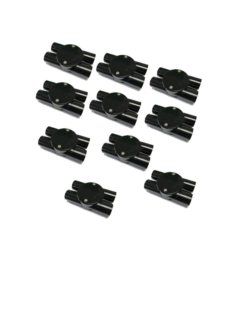 Generic PVC Electrical Conduit Pipe & Fittings for Indoor and Outdoor Electrical Wiring and Cabling (Pack of 10) (25mm, Junction-H- Way)  - Image 1