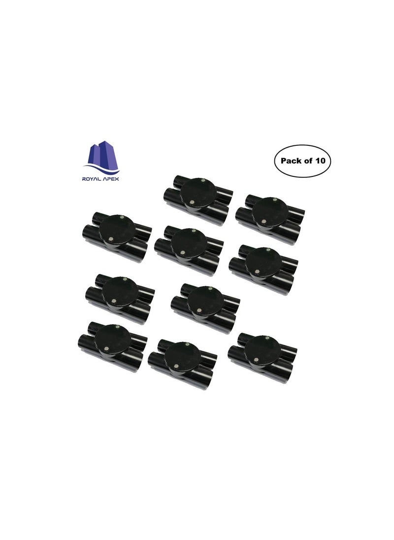 Generic PVC Electrical Conduit Pipe & Fittings for Indoor and Outdoor Electrical Wiring and Cabling (Pack of 10) (25mm, Junction-H- Way)  - Image 3
