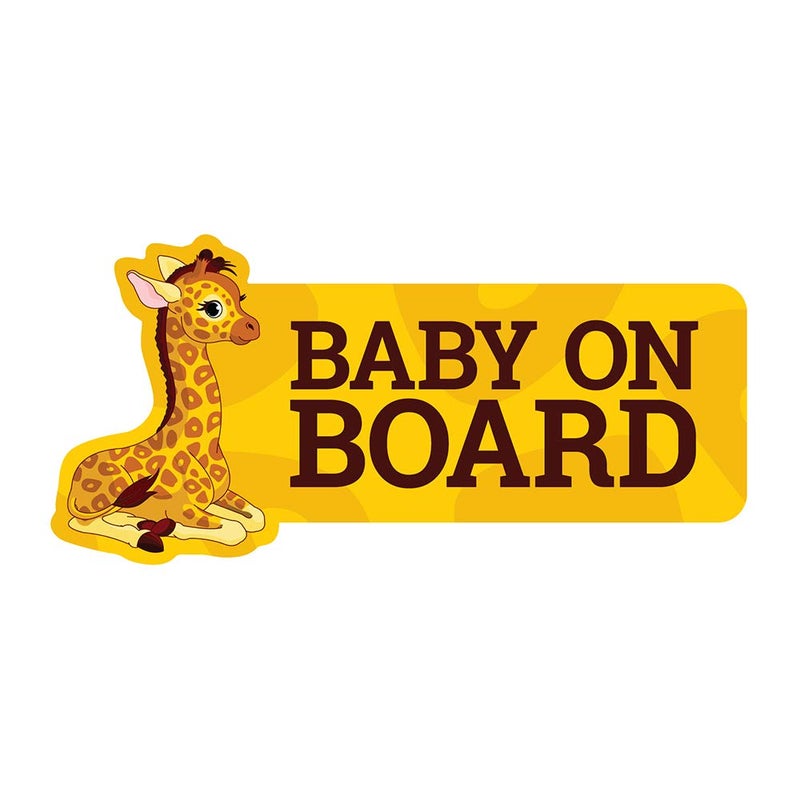 Oliver's Labels Baby on Board Decals - Giraffe Baby Vinyl Window Car Decal Sticker - Image 5