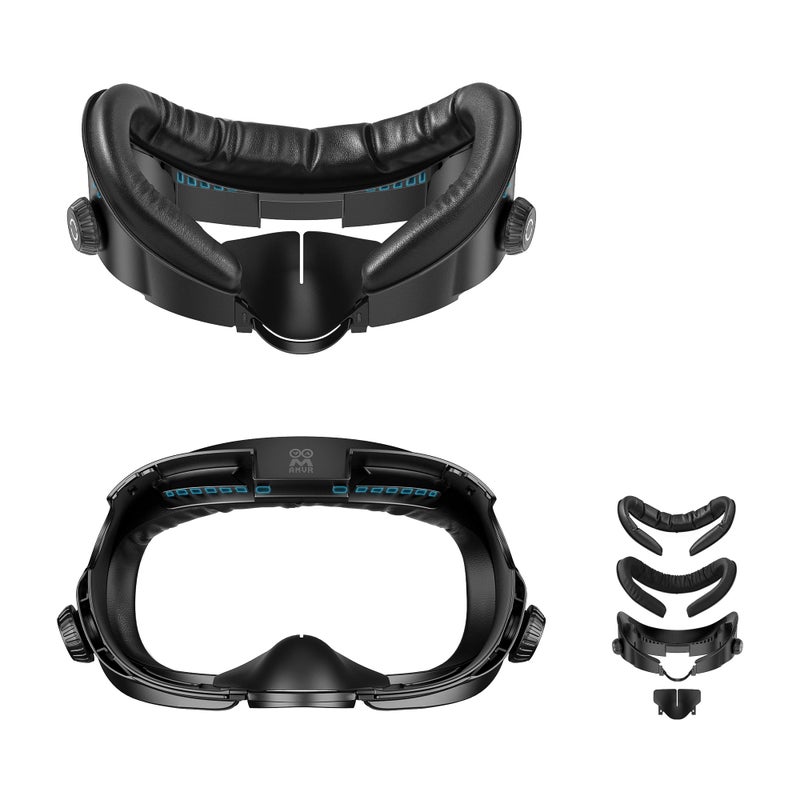 AMVR FC4 Upgraded Face Cover Pad Facial Interface Compatible with MetaOculus Quest 3 Accessories with Knob Adjustable NOT Compatible with Meta Quest 3S Better for Halo Head Strap - Image 2