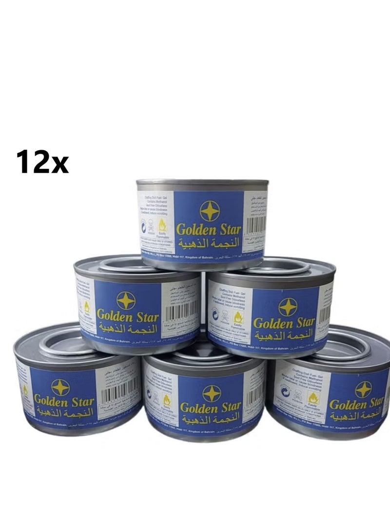 جولدن ستار سخان شعلة للبوفيه يدوم لمدة 6 ساعات (12 حبة) - Image 1