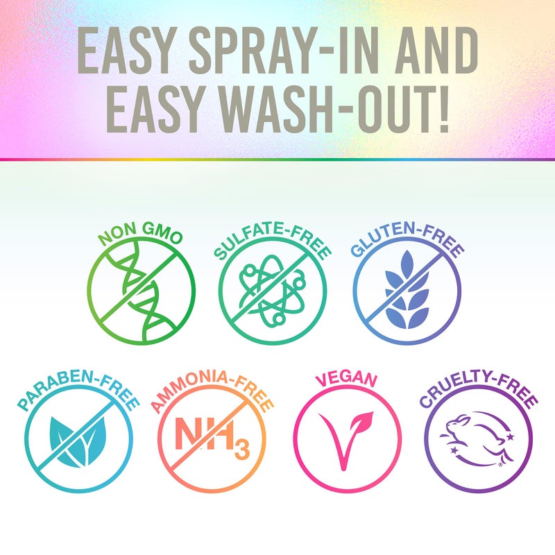 Jerome Russell Punky Temporary Hair and Body Glitter Spray Silver â€“ Glitters Hairspray, Adds Sparkly Shimmery Glow, Hair Glitter for Kids, Women, Men 3.5 oz - Image 4