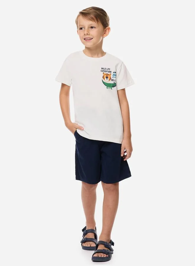 victor and jane Victor And Jane Boys Animal Graphic T-Shirt and Shorts Set