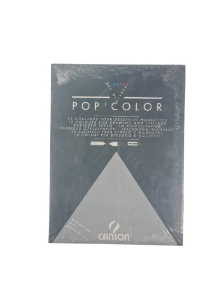 Canson POP'COLOR Sketch Pad | 120 GSM | Size: +A4 (240 × 320 mm) – 30 Sheets