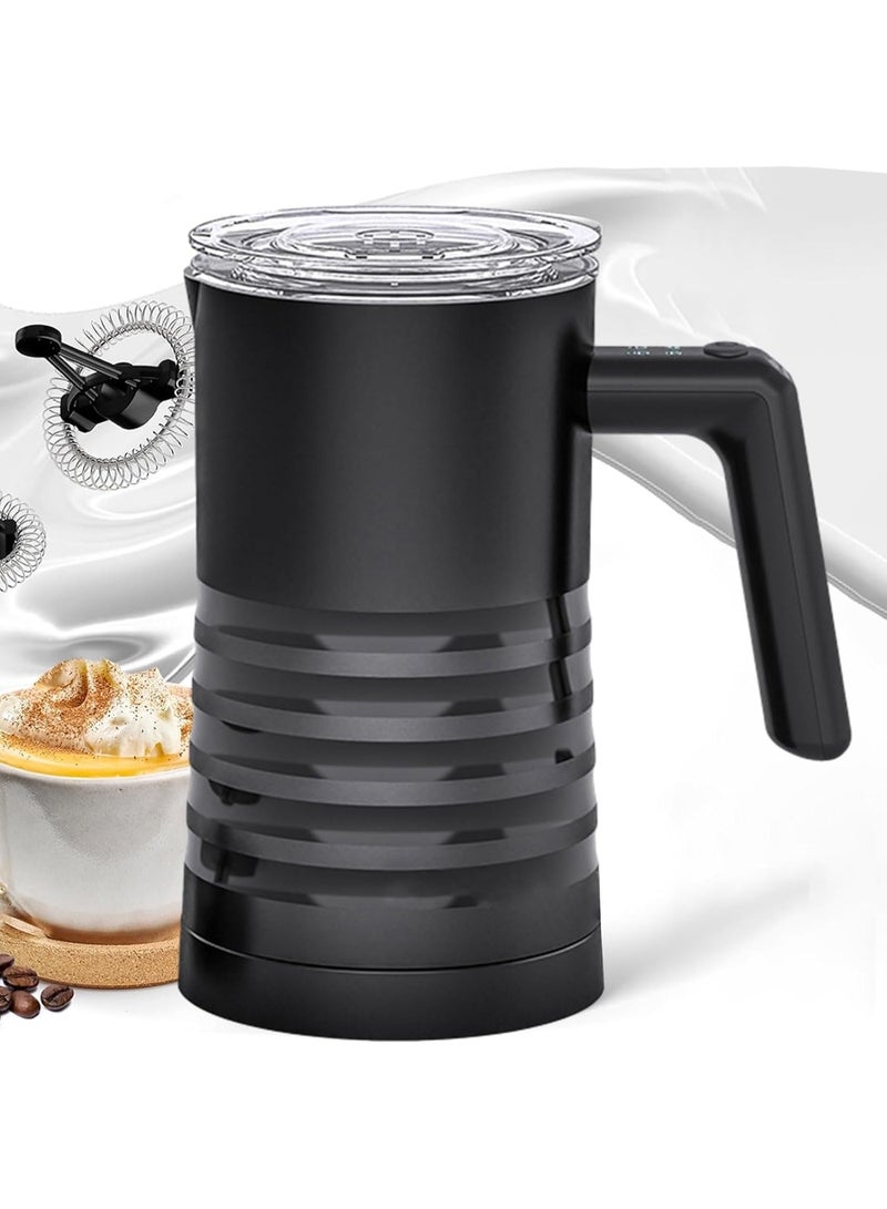INGUNAR 4 in 1 Electric Coffee Milk Frother and Steamer with Handle, Milk Steamer Soft Foam Maker for Hot and Cold Milk Froth, 11.8oz/350ml Milk Frother for Coffee, Latte, Cappuccino, Hot Chocolate, 400W - Image 1