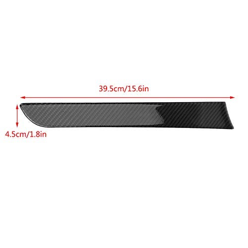 KIMISS Car Door Sill Plate Protectors, 4 Pcs Door Side Carbon Fiber Decorative Cover Trim Frame Stickers for Audi B8 2007-2016 - Image 2