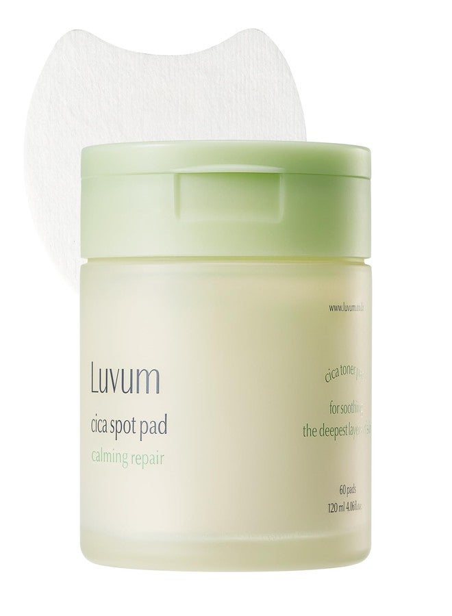 LUVUM Calming Repair Cica Spot Pad, Centella, Madecassoside, 60 Pads - Image 1