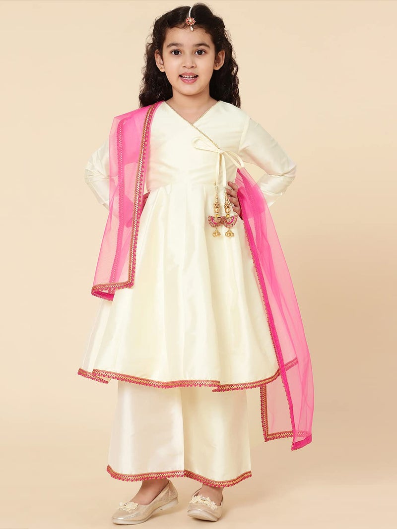 A.T.U.N. (ALL THINGS UBER NICE) A.T.U.N. Girls Anarkali Palazzo Set - Image 3