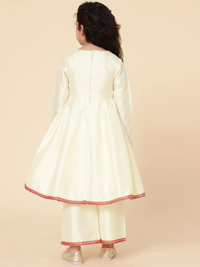 A.T.U.N. (ALL THINGS UBER NICE) A.T.U.N. Girls Anarkali Palazzo Set - Image 5