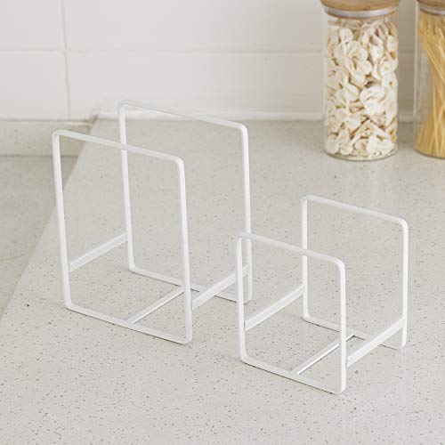 ORZ Organizer for Cabinet, Set of 2 Plate Holders Metal Plate Storage Rack for Counter-top and Cupboard - Image 5