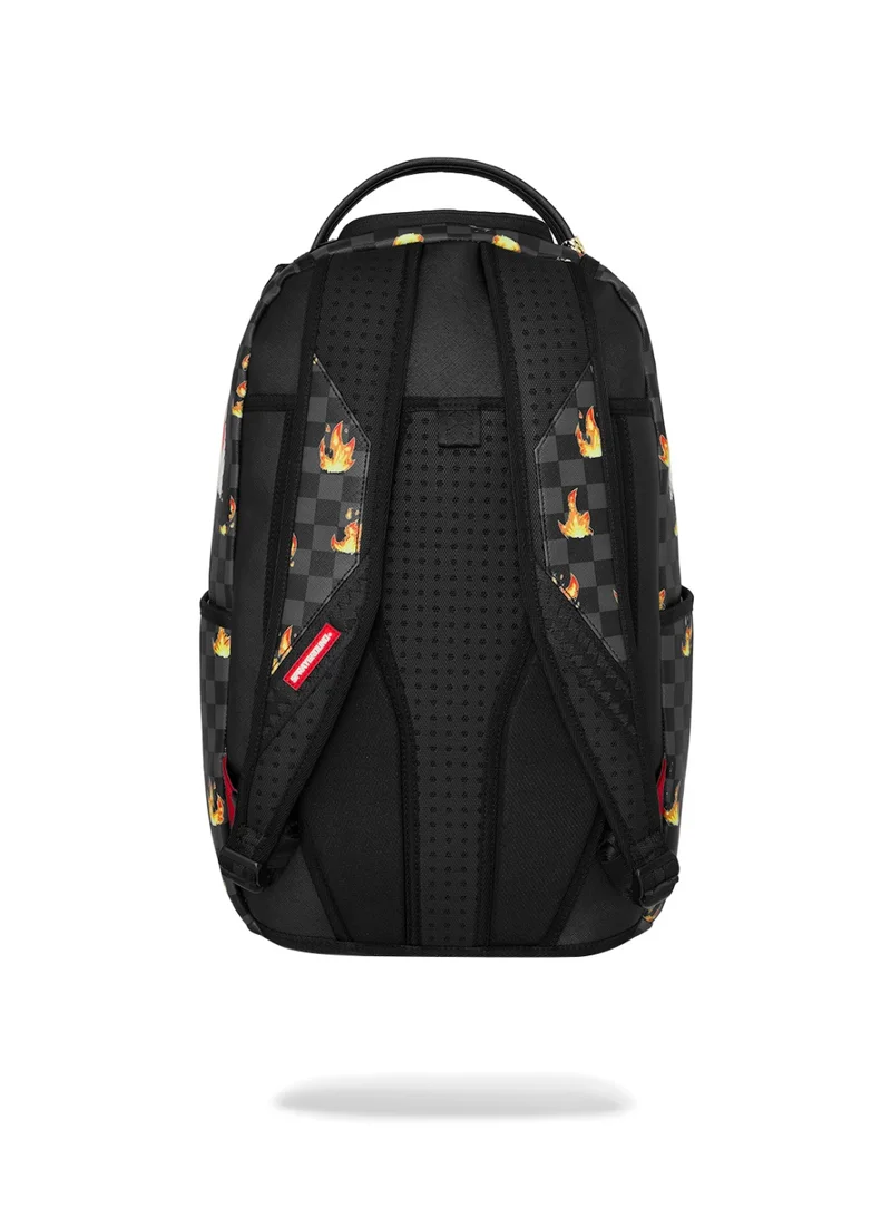 Sprayground  SCRIBBLE FIRE CHECK DLXSV BACKPACK  | Best Price UAE