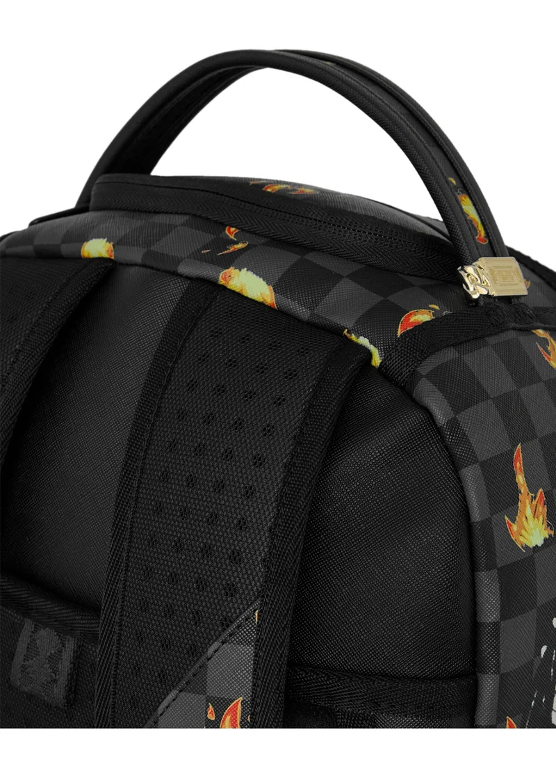 Sprayground  SCRIBBLE FIRE CHECK DLXSV BACKPACK  | Best Price UAE