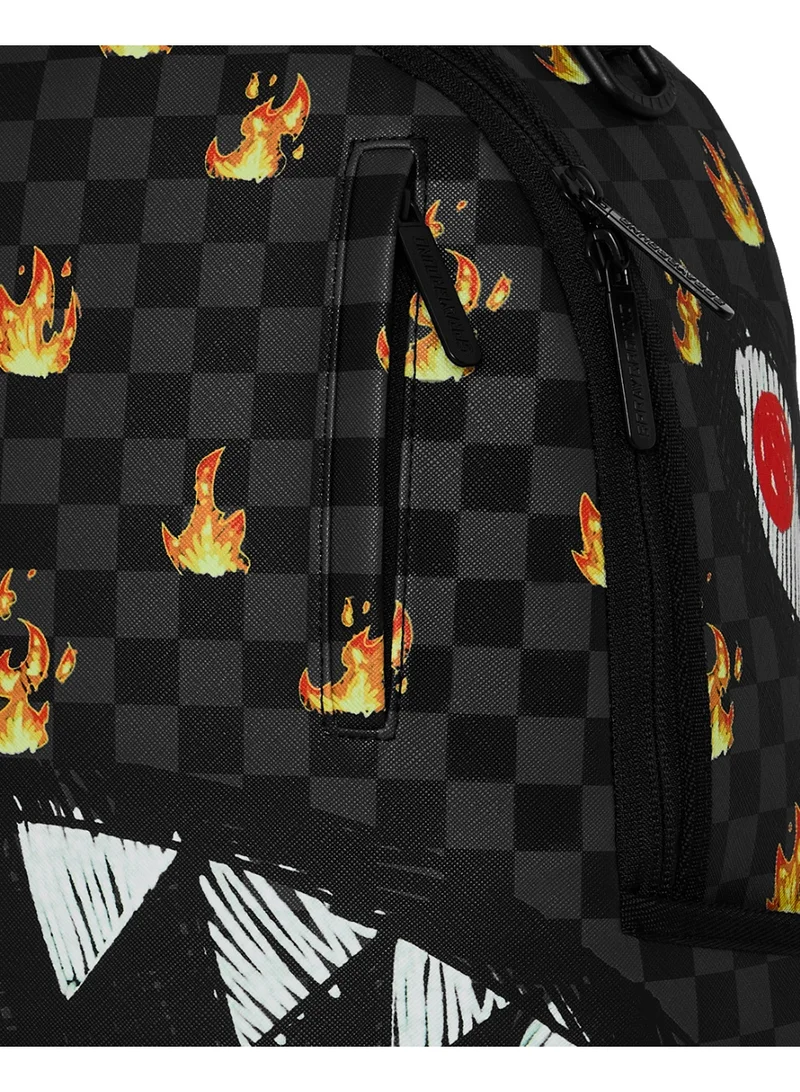 Sprayground  SCRIBBLE FIRE CHECK DLXSV BACKPACK  | Best Price UAE