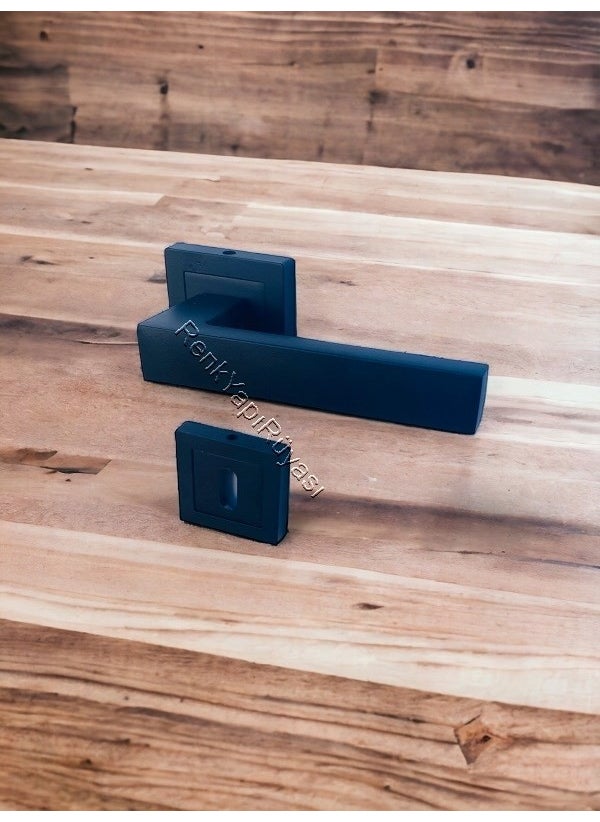 Renk Yapı Rüyası Color Building Dream Panel Door Handle Kitchen Door Handle Sturdy Spring Mechanism Metal Casting Handle Black Color  - Image 2
