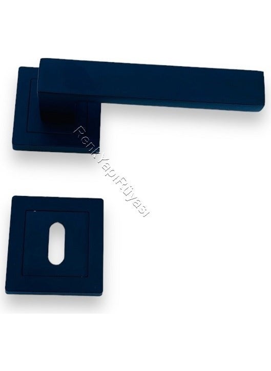 Renk Yapı Rüyası Color Building Dream Panel Door Handle Kitchen Door Handle Sturdy Spring Mechanism Metal Casting Handle Black Color  - Image 4