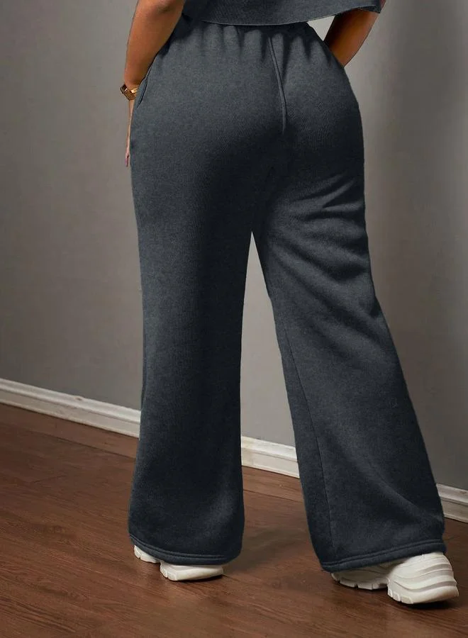 تايك تو Take Two Women Black Solid Drawstring Waist Joggers