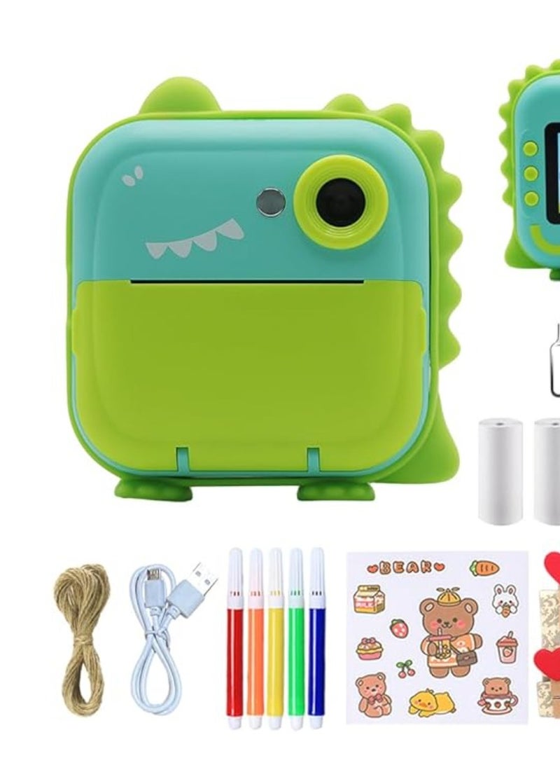 Kids Instant Print Camera, Camera for Kids with Printable Photos Digital Camera HD 1080P Video Camera with 32G TF Card Toys Presents for Girls Boys Aged 3-12 for Christmas Birthday Holiday  - Image 2
