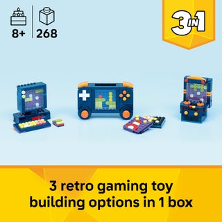 Creator 3in1 Retro Gaming Console Building Toy 31380 (Age 8+, 268 Pieces) - view 3