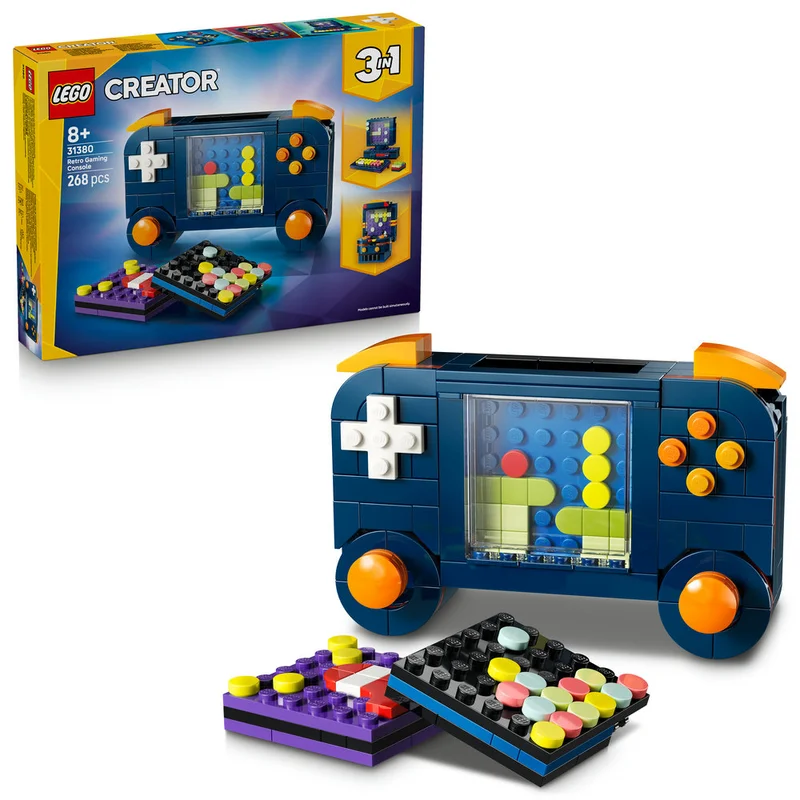 LEGO Creator 3in1 Retro Gaming Console Building Toy 31380 (Age 8+, 268 Pieces)