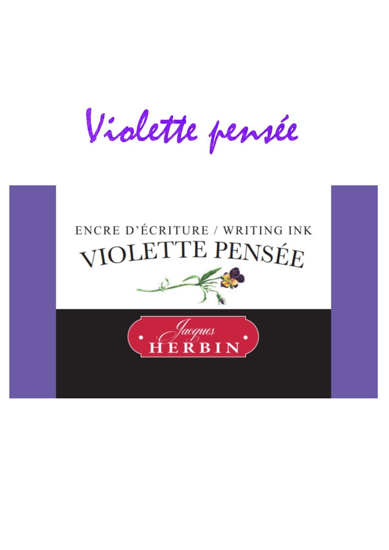 Jacques Herbin J. Herbin Fountn Pen Ink 30Ml Violette Pensee - Image 2