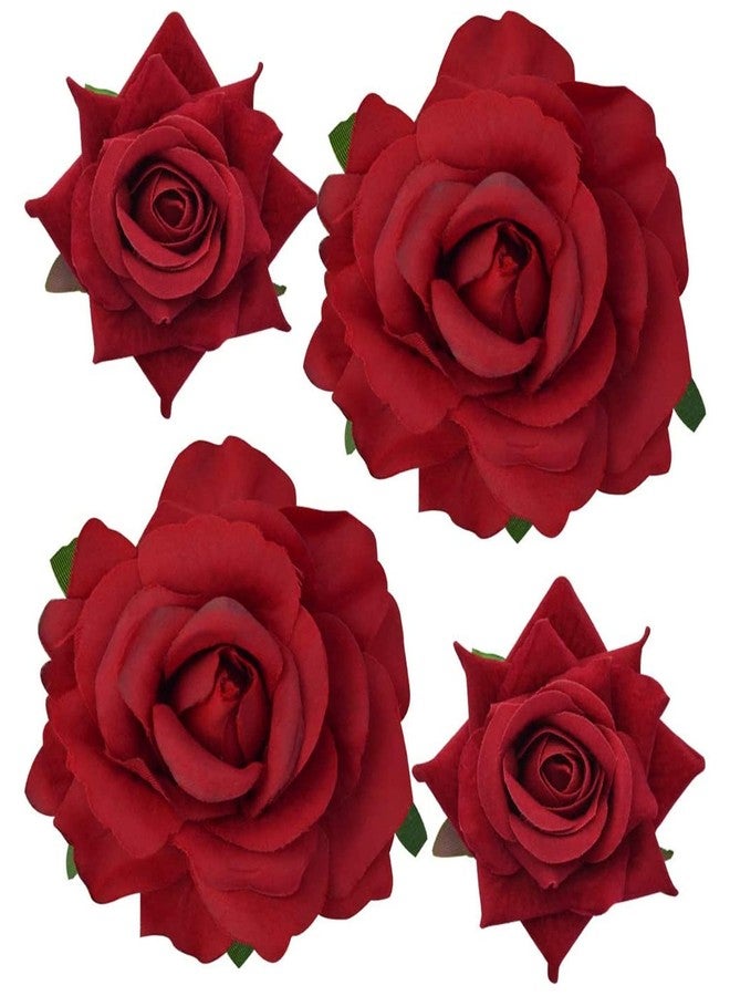 برافراجيا مجموعة تصفيف الشعر PRAVRAJYA من مشابك شعر صناعية جميلة على شكل كعكة شعر غاجرا وزهرة ورد على شكل حرف U للنساء والفتيات (عبوة من قطعة واحدة) - Image 5