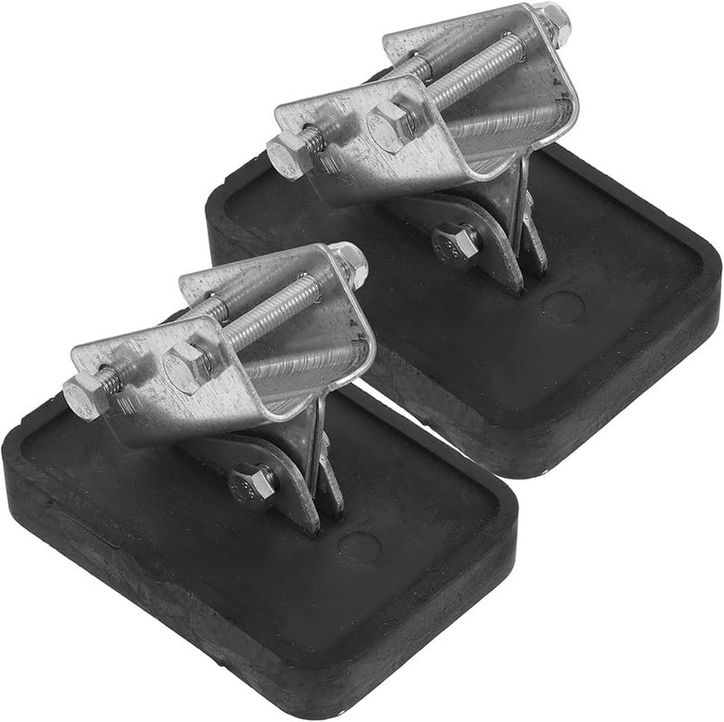 2Pcs Black Ladder Foot Protectors Non Slip Stabilizer Covers for Enhanced Safety Home Step Ladders - Image 1