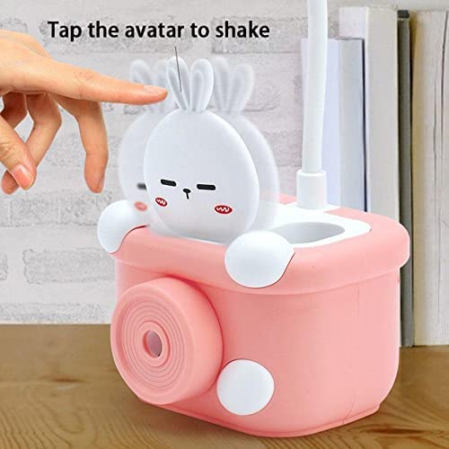 WISHKEY Plastic 3 in 1 USB Chargeable Led Light Table Night Lamp for Kids Bedroom with Pencil Sharpener Pen Holder Stand for Girls Boys Multicolor - Image 5