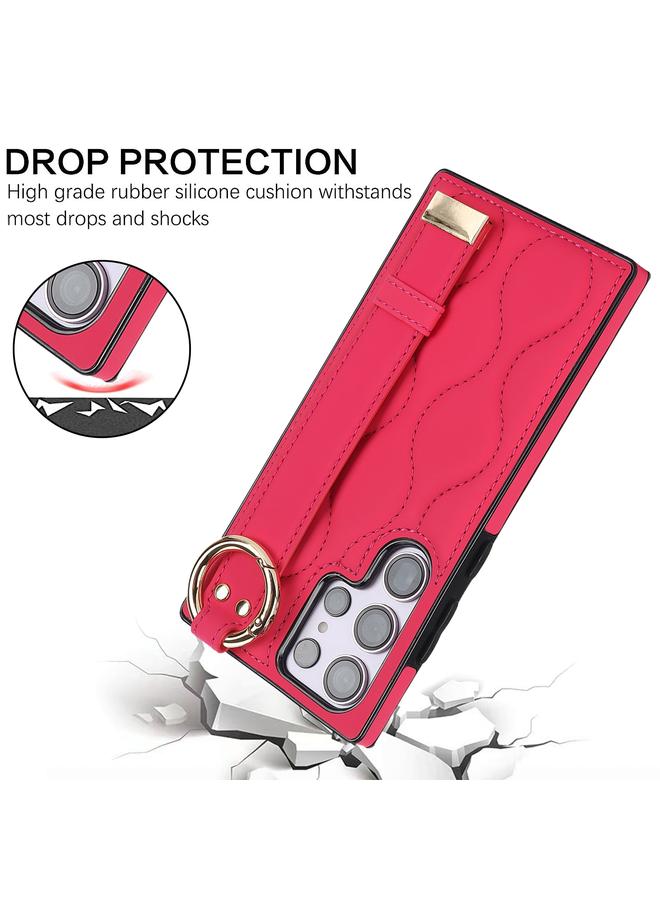 اس-توب جراب لهاتف Samsung Galaxy S23 Ultra مزود بحلقة تغطية كاملة غير قابلة للانزلاق من مادة البولي يوريثان مع سوار معصم - Image 2