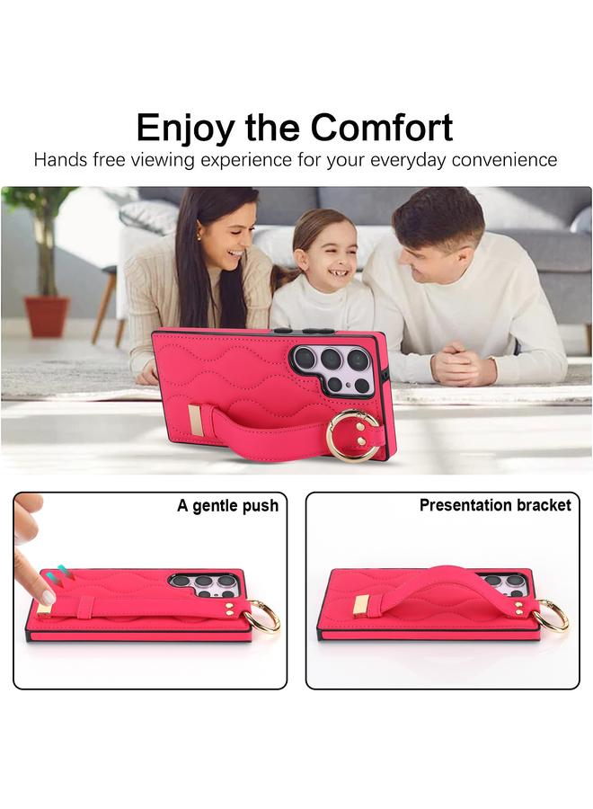 اس-توب جراب لهاتف Samsung Galaxy S23 Ultra مزود بحلقة تغطية كاملة غير قابلة للانزلاق من مادة البولي يوريثان مع سوار معصم - Image 4