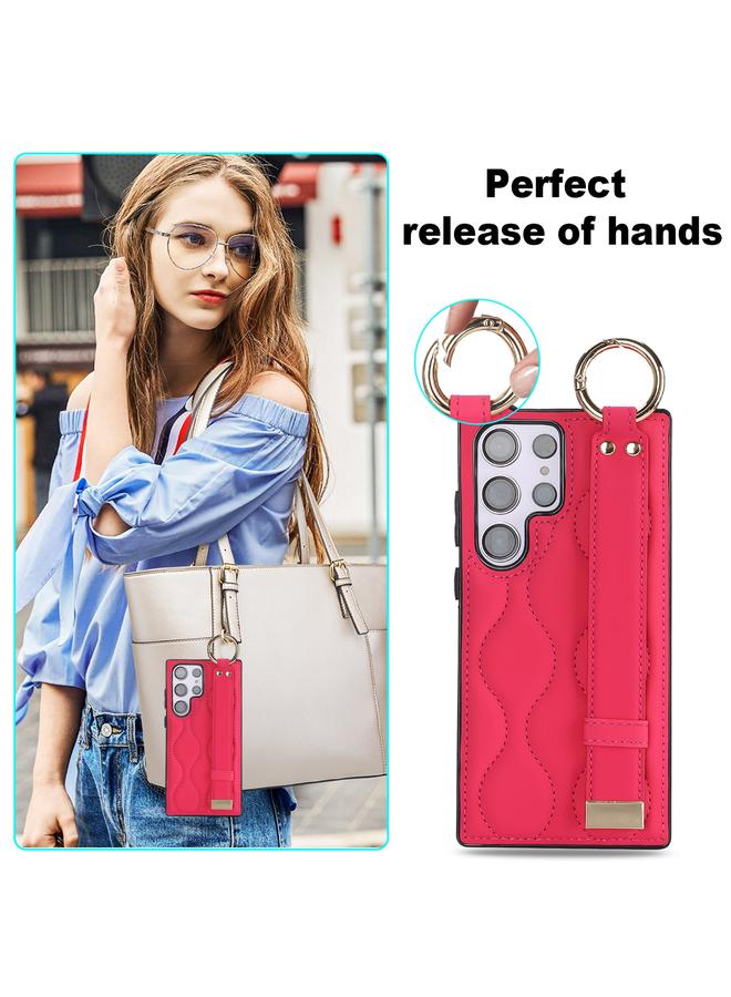 اس-توب جراب لهاتف Samsung Galaxy S23 Ultra مزود بحلقة تغطية كاملة غير قابلة للانزلاق من مادة البولي يوريثان مع سوار معصم - Image 5